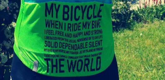 Grünes Shirt «My Bicycle»